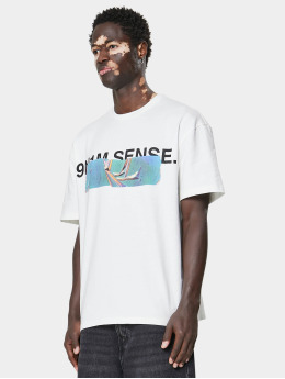 9N1M SENSE Camiseta Chrome Logo  blanco
