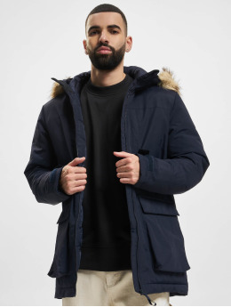 adidas Originals Parka Hooded modrá