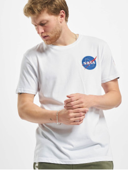 Alpha Industries T-Shirt Space Shuttle blanc