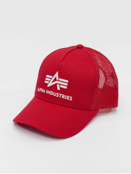 Alpha Industries Trucker Caps Basic czerwony