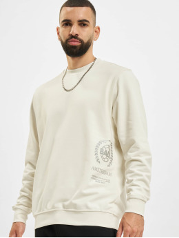 BALR Swetry Crest Print Amsterdam bialy