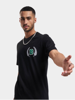 BALR T-Shirt Olaf Straight B Crest Jet schwarz