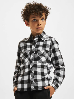 Brandit Hemd Check Kids weiß