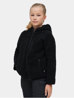 Brandit Lightweight Jacket  Kids Teddyfleece Hood black