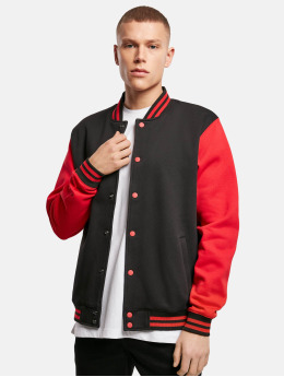 Build Your Brand College Jacke Sweat schwarz