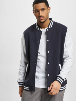 Build Your Brand College Jackets Basic  niebieski