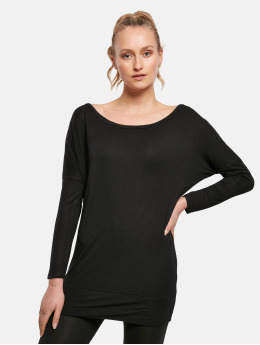 Build Your Brand Longsleeve Viscose schwarz