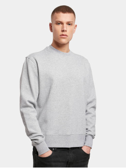 Build Your Brand Pullover  Premium Oversize Crewneck grau