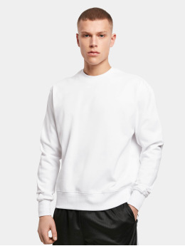 Build Your Brand Pullover Premium Oversize Crewneck weiß