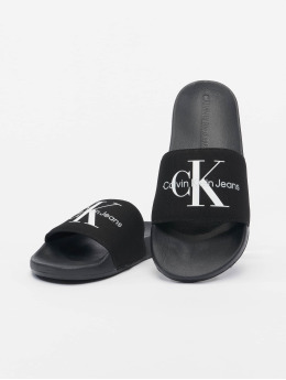Calvin Klein Badesko/sandaler Monogram svart