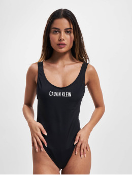 Calvin Klein Bathing Suit Scoop Back black