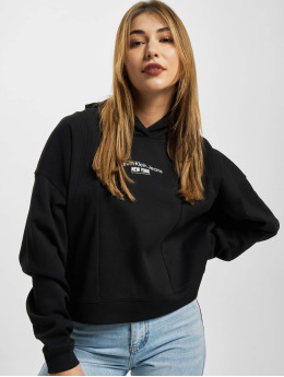 Calvin Klein Hoody Rib Insert Interlock schwarz