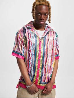 Carlo Colucci Hemd Knit Print  bunt