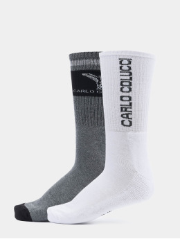 Carlo Colucci Socks Logo  grey