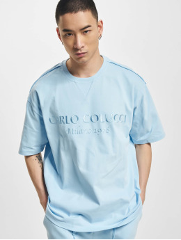 Carlo Colucci T-shirt Oversize blå