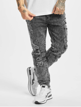 Cayler & Sons Slim Fit Jeans Paneled Denim zwart