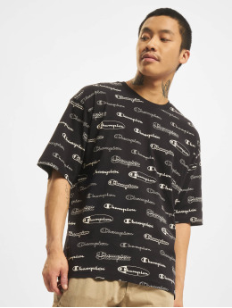 Champion T-Shirt Allover Logo noir