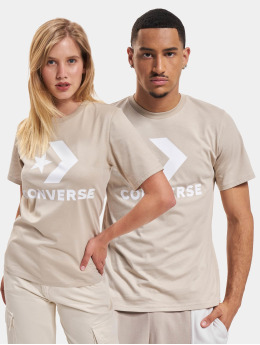 Converse T-Shirt Star Chevron Logo beige