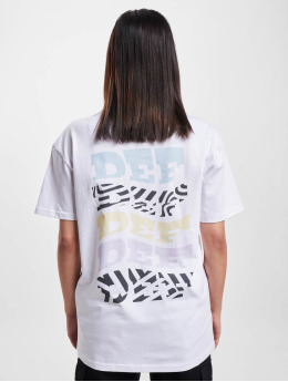 DEF T-Shirt Oversized ZEBRA blanc