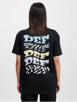 DEF T-Shirt Oversized ZEBRA schwarz