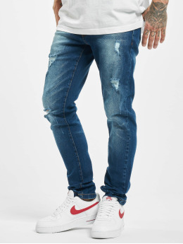 Denim Project Slim Fit Jeans Mr. Red Destroy modrá