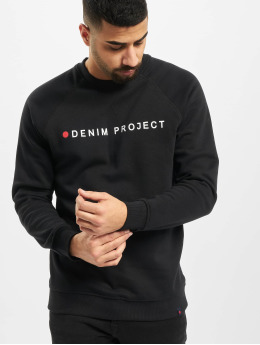 Denim Project Swetry Logo Crew czarny