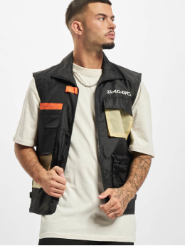 Denim Project Weste 3D schwarz