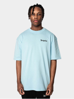 Dropsize T-Shirt Heavy Oversize Backprint  blau