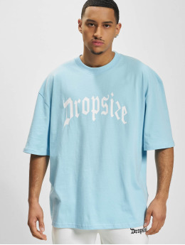 Dropsize T-Shirt Heavy Oversize Logo  blau