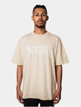 Dropsize T-shirts Heavy Oversize Logo beige