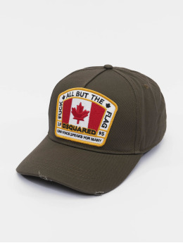 Dsquared2 snapback cap Canada Patch groen