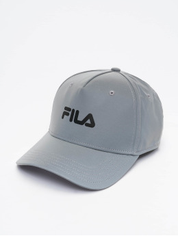 FILA Snapback Cap Bianco Reflective Linear Logo grau