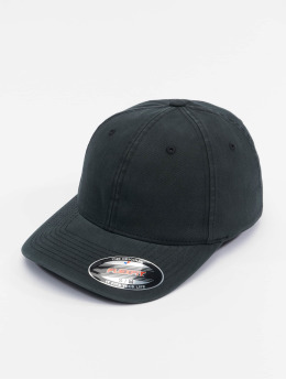   Garment Washed Cotton Dat  ted Cap Black