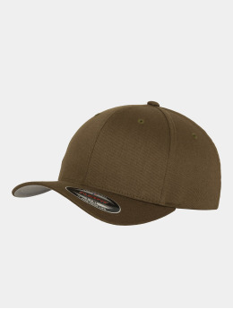 Flexfit Lastebilsjåfør- / flexfitted caps Wooly Combed oliven