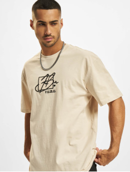 Fubu t-shirt Script Essential  beige