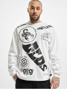 GCDS T-Shirt manches longues Elements Long blanc