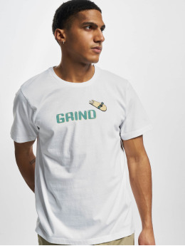 Grind Inc T-Shirty Pizza R Neck bialy