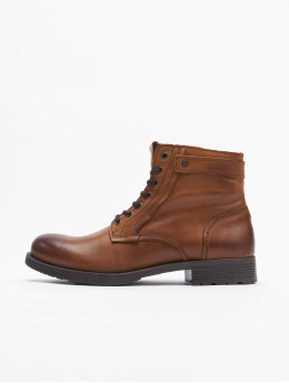Jack & Jones Boots Jfwangus Leather bruin