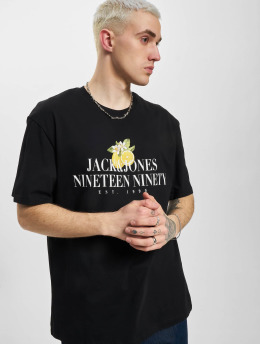 Jack & Jones T-Shirt Flores Crew Neck noir