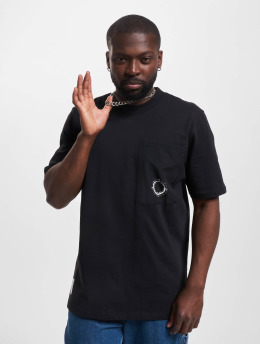 Jack & Jones T-skjorter Water Overlay Crew Neck svart