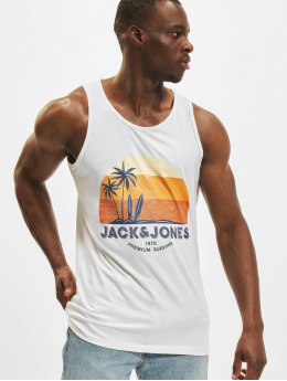 Jack & Jones Tank Tops Palm biela