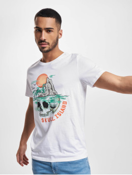 Jack & Jones Tričká Tidal Crew Neck biela