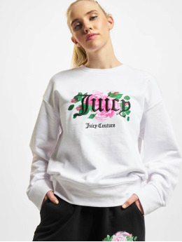 Juicy Couture Pullover Couture Hyper Floral Graphic Crew Neck weiß