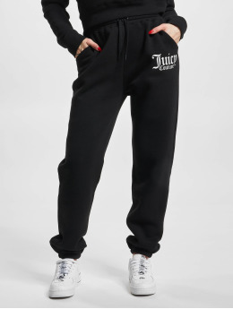 Juicy Couture Spodnie do joggingu  Fleece With Graphic czarny