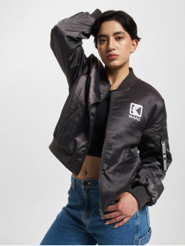 Karl Kani College Jacket OG Satin  grey