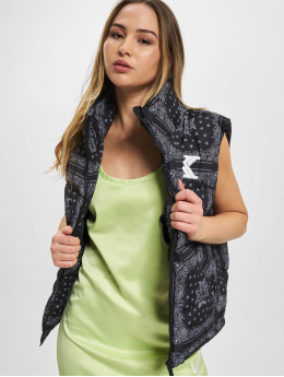 Karl Kani Kamizelki Retro Paisley Puffer czarny