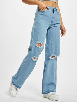 Karl Kani Loose Fit Jeans Distressed Wide Loose Fit niebieski