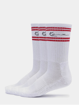 Karl Kani Ponožky 3 Pack Signature Stripe biela