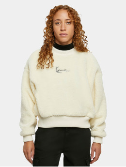 Karl Kani Pullover Metal Signature Teddy white