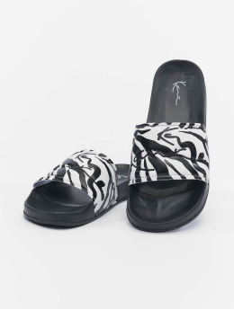 Karl Kani Slipper/Sandaal Signature Zebra Pool zwart